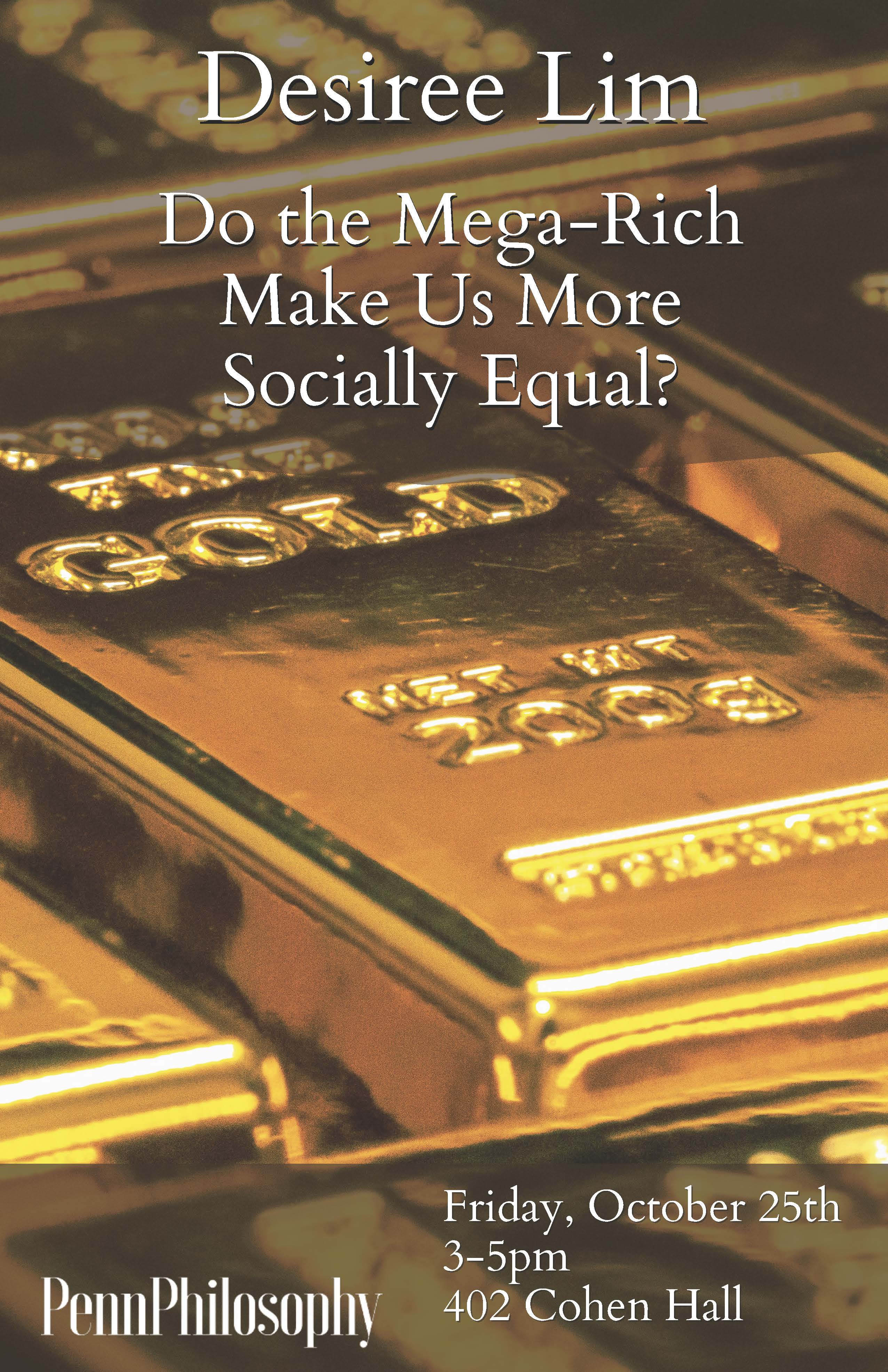 Poster image featuring gold bars 